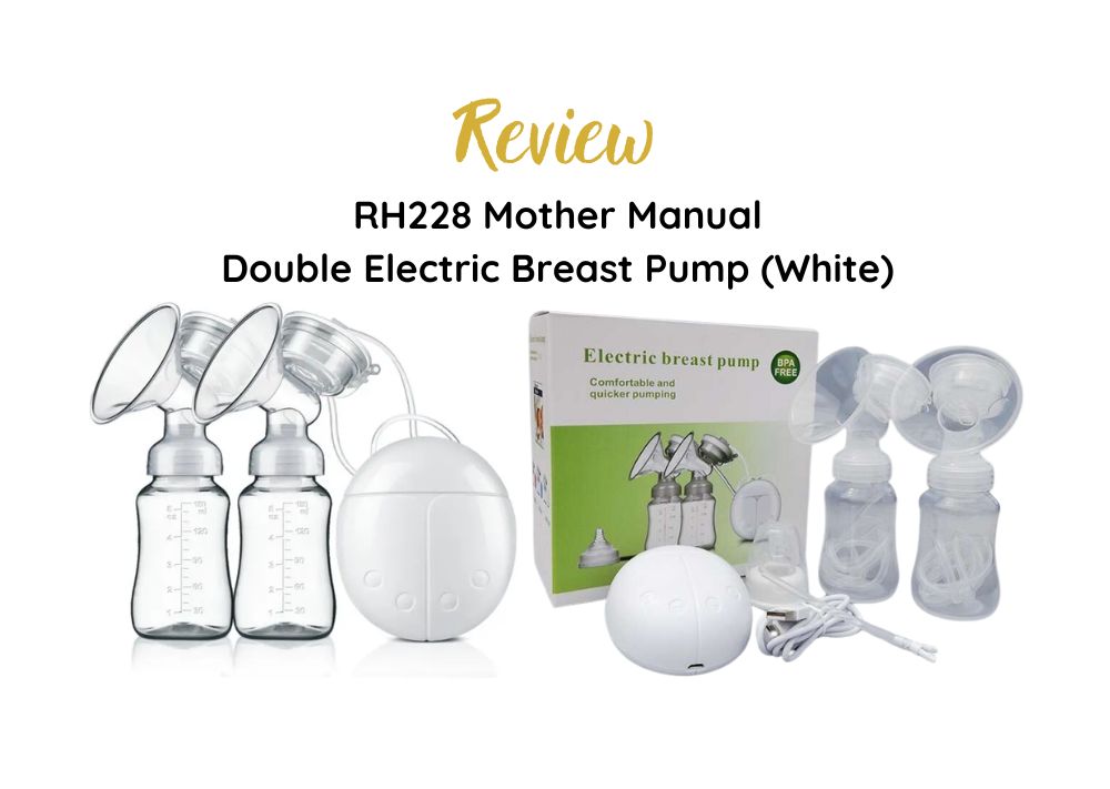 RH228 Mother Manual Double Electric Breast Pump (White)